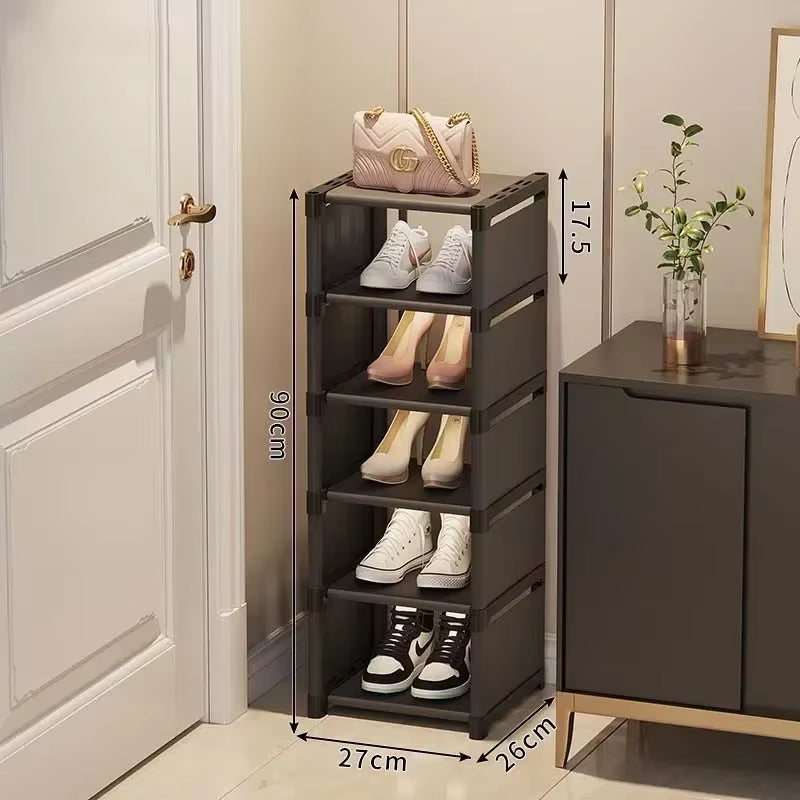 Stackable Multi-Layer Shoe Organizer – Adjustable Space-Saving Shoe Rack