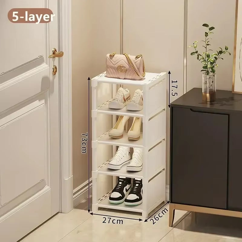 Stackable Multi-Layer Shoe Organizer – Adjustable Space-Saving Shoe Rack