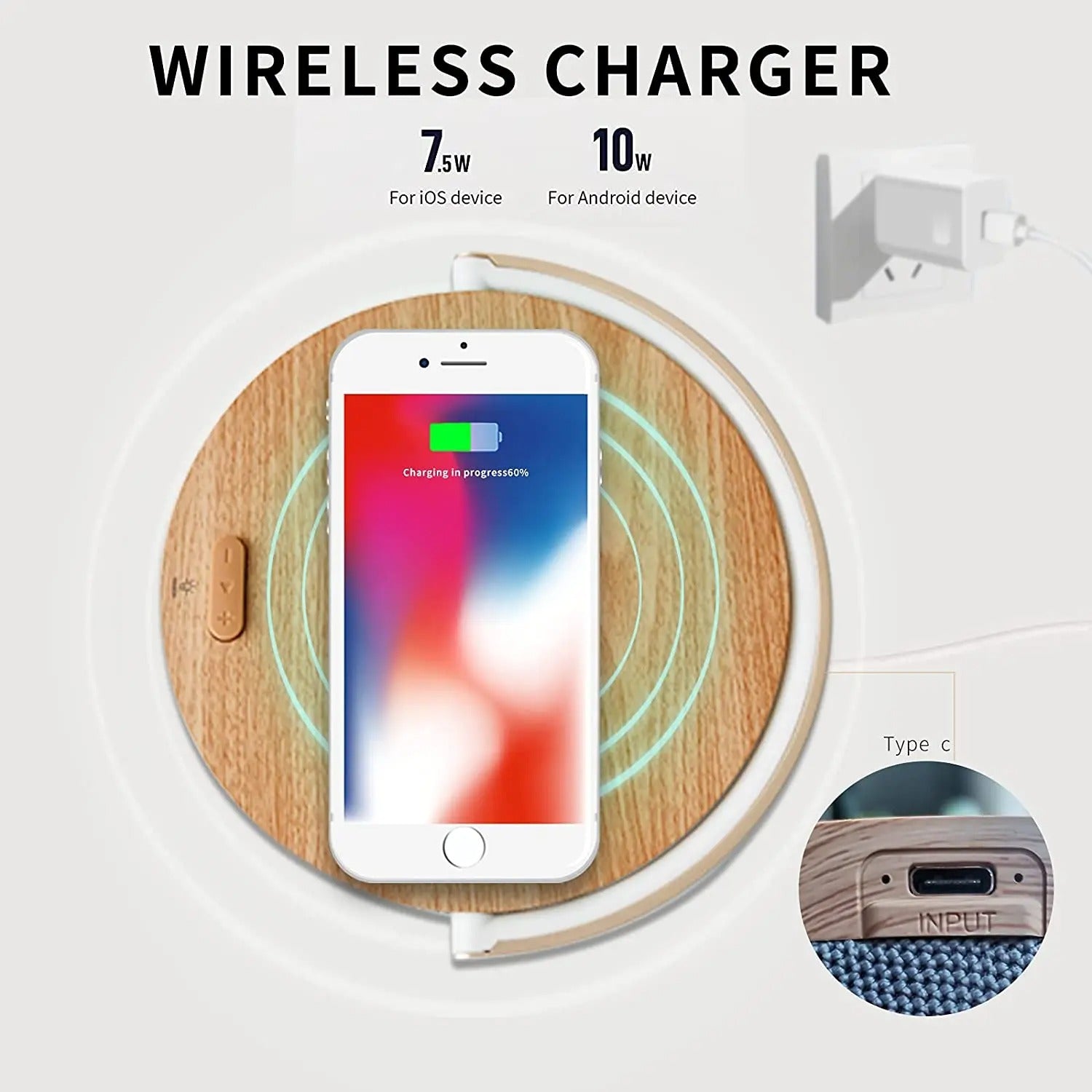 Wireless Charger & Bluetooth Lamp Combo 🌟