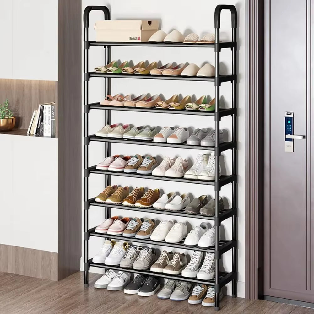 Multilayer Metal Shoe Rack – Space-Saving Organizer for Shoes & Plants