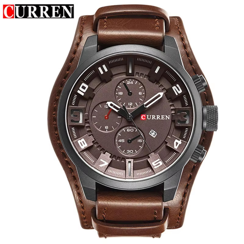 Men's Quartz Watch – Elegant & Waterproof Timepiece