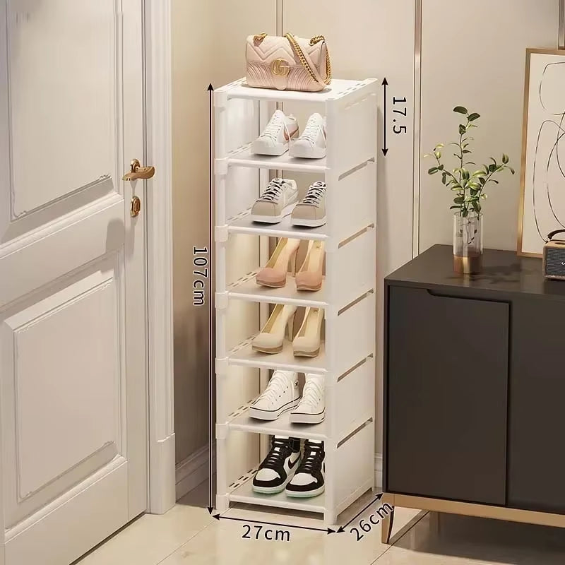 Stackable Multi-Layer Shoe Organizer – Adjustable Space-Saving Shoe Rack