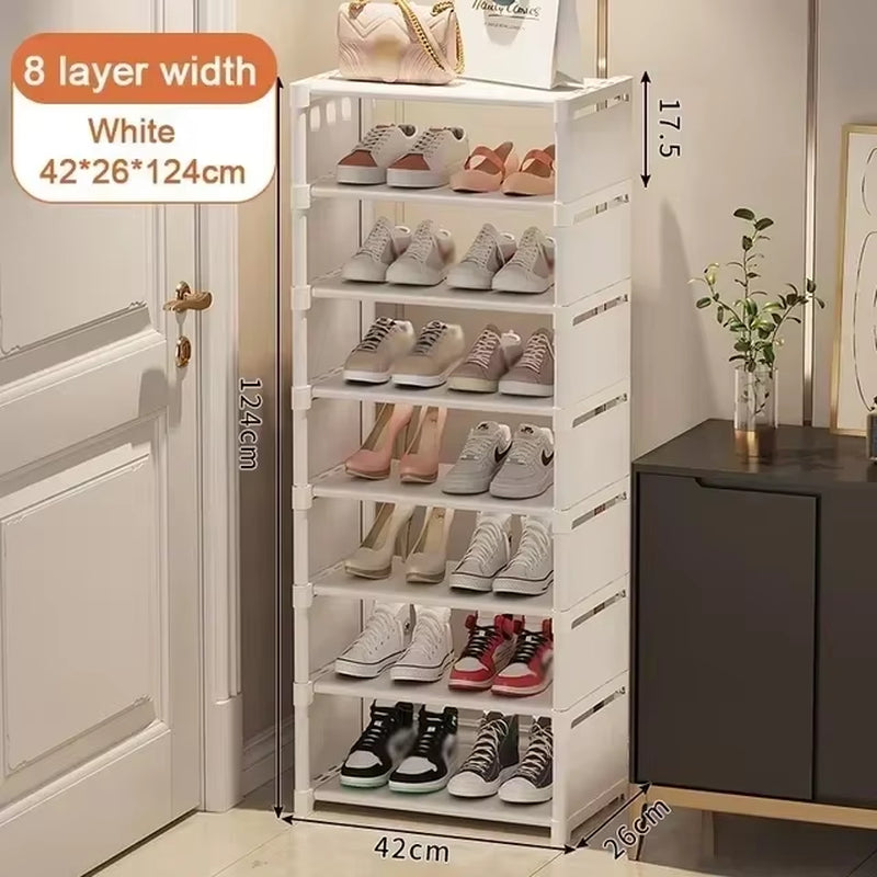 Stackable Multi-Layer Shoe Organizer – Adjustable Space-Saving Shoe Rack