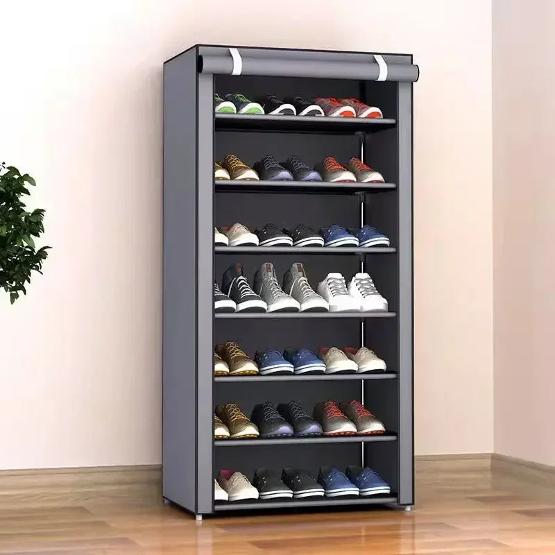 Multilayer Dustproof Shoe Cabinet – Space-Saving Shoe Organizer