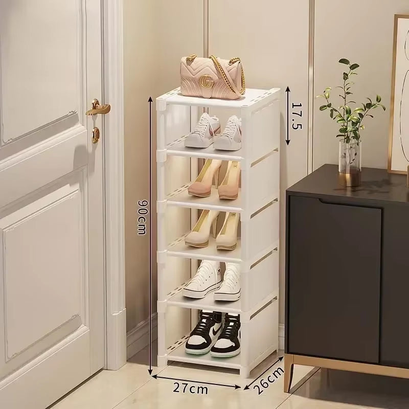 Stackable Multi-Layer Shoe Organizer – Adjustable Space-Saving Shoe Rack