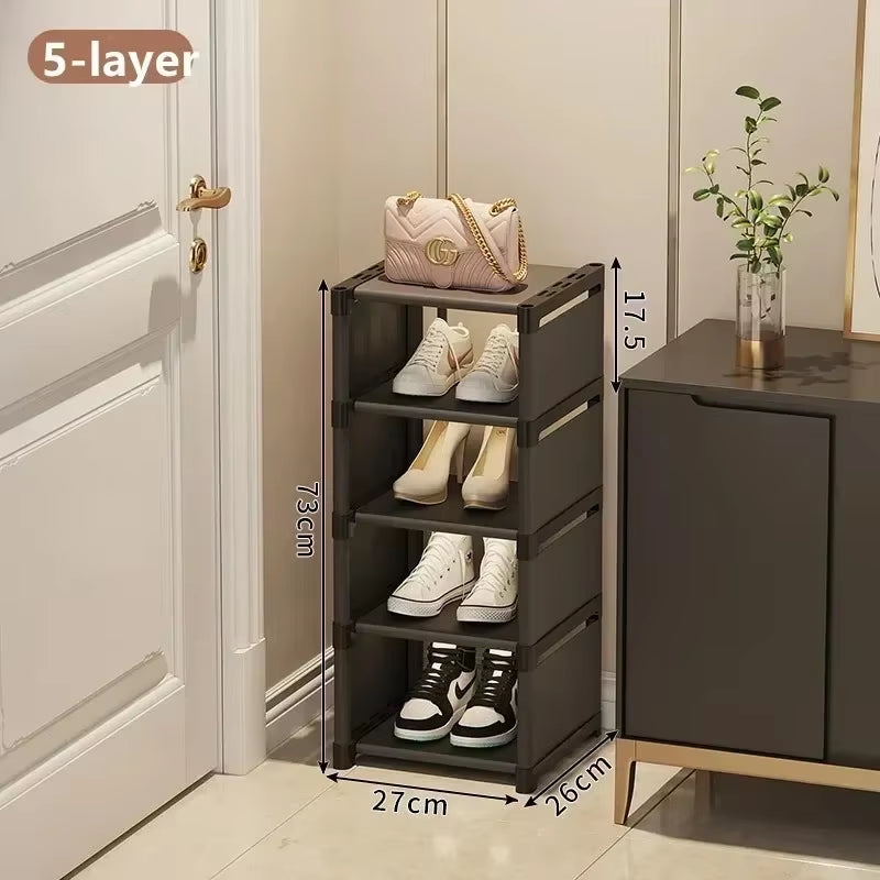 Stackable Multi-Layer Shoe Organizer – Adjustable Space-Saving Shoe Rack