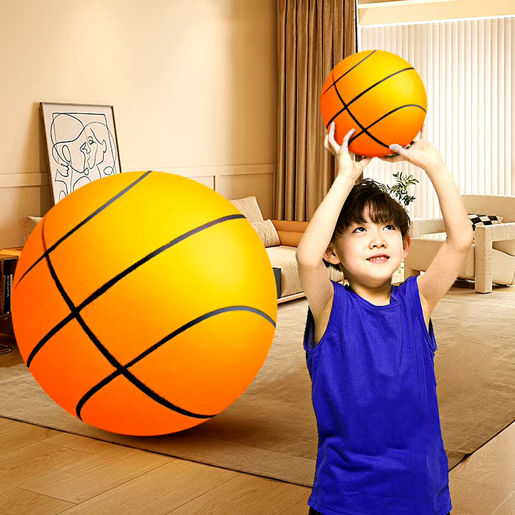 Bouncing Mute Ball - Silent Soft Foam Basketball for Indoor Fun