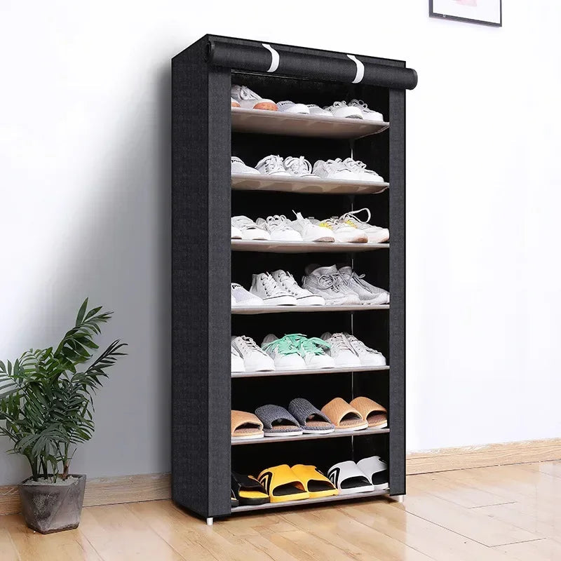 Multilayer Dustproof Shoe Cabinet – Space-Saving Shoe Organizer