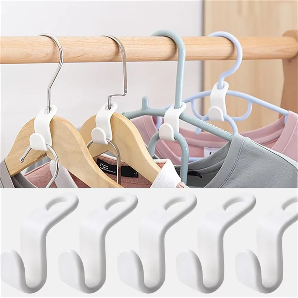 Space-Saving Wardrobe Hanger Hooks – Cascading Organizer for Clothing Storage