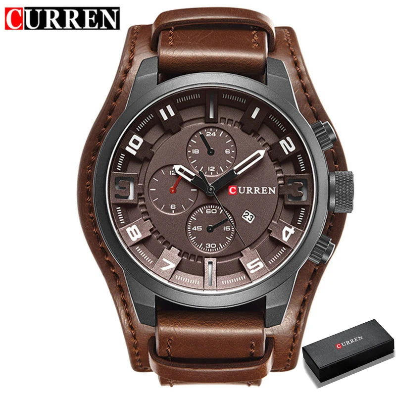 Men's Quartz Watch – Elegant & Waterproof Timepiece