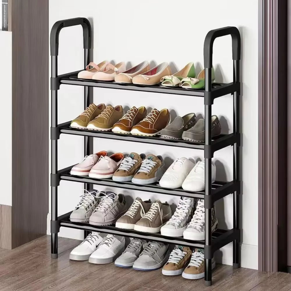 Multilayer Metal Shoe Rack – Space-Saving Organizer for Shoes & Plants