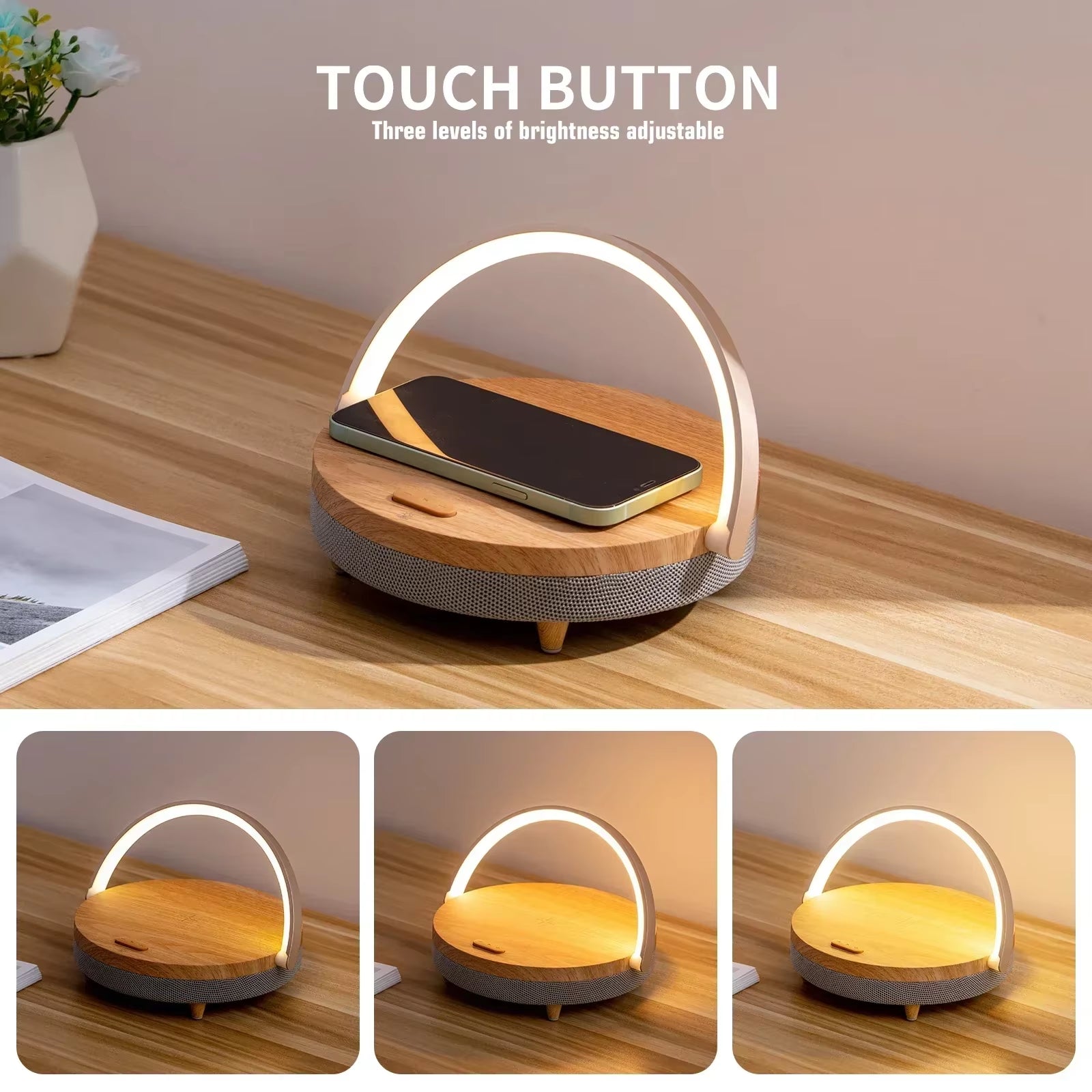 Wireless Charger & Bluetooth Lamp Combo 🌟