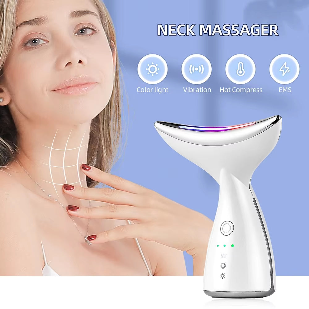 EMS V-Face Slimmer & Neck Massager - Anti-Wrinkle Skin Tightening Beauty Device