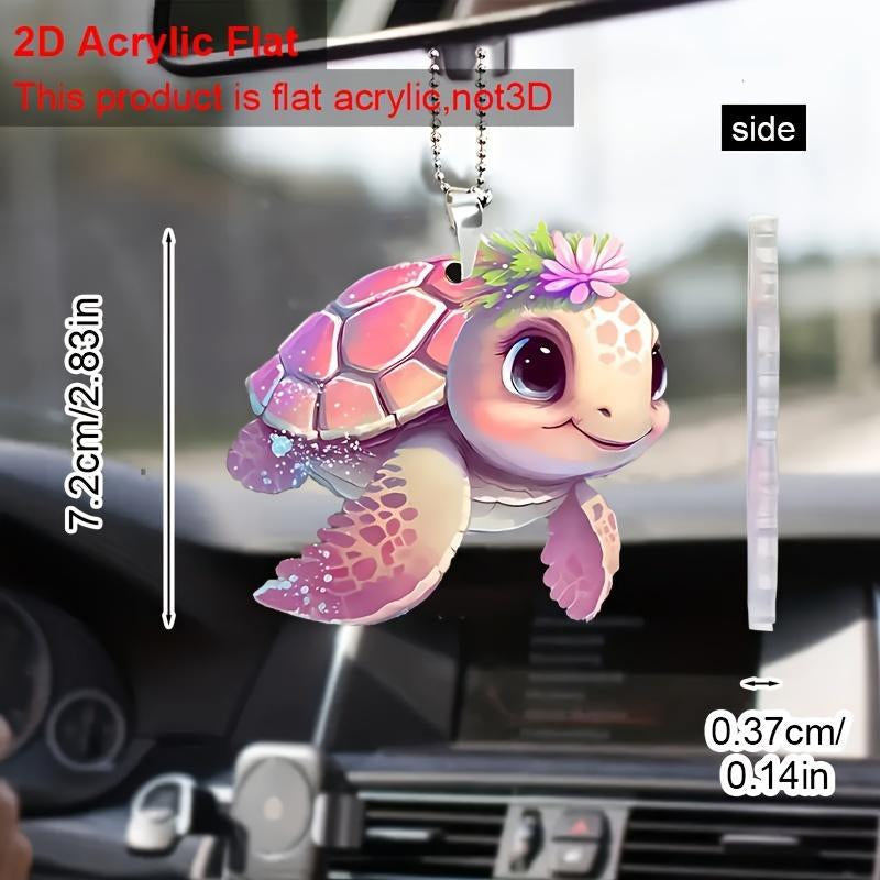 Cute Turtle Design Car Hanging Ornament 🐢✨