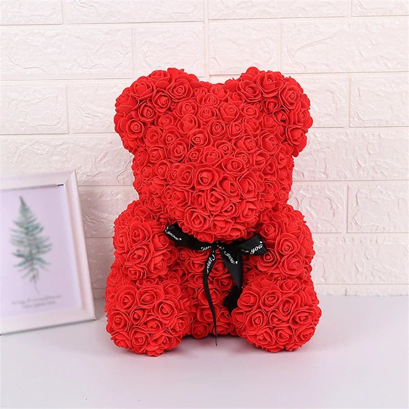 Rose Teddy Bear – Romantic Gift for Valentine's, Birthdays & Weddings