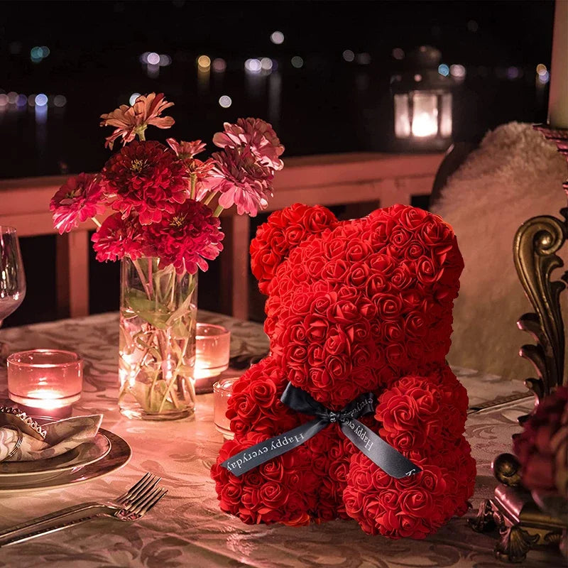 Rose Teddy Bear – Romantic Gift for Valentine's, Birthdays & Weddings