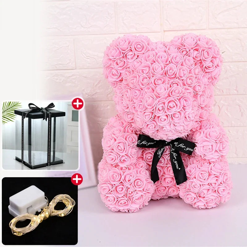 Rose Teddy Bear – Romantic Gift for Valentine's, Birthdays & Weddings