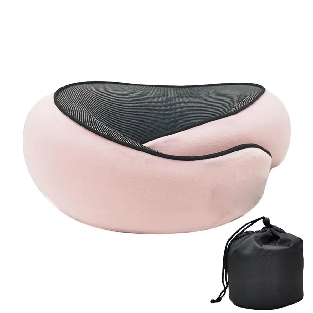 Memory Foam Travel Neck Pillow – U-Shaped Comfort & Support