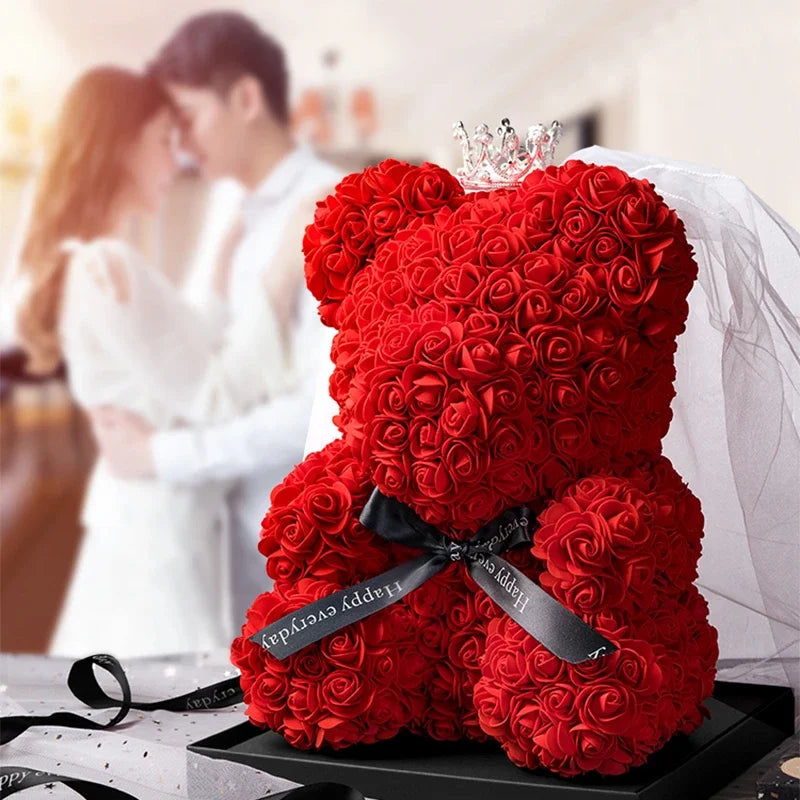 Rose Teddy Bear – Romantic Gift for Valentine's, Birthdays & Weddings