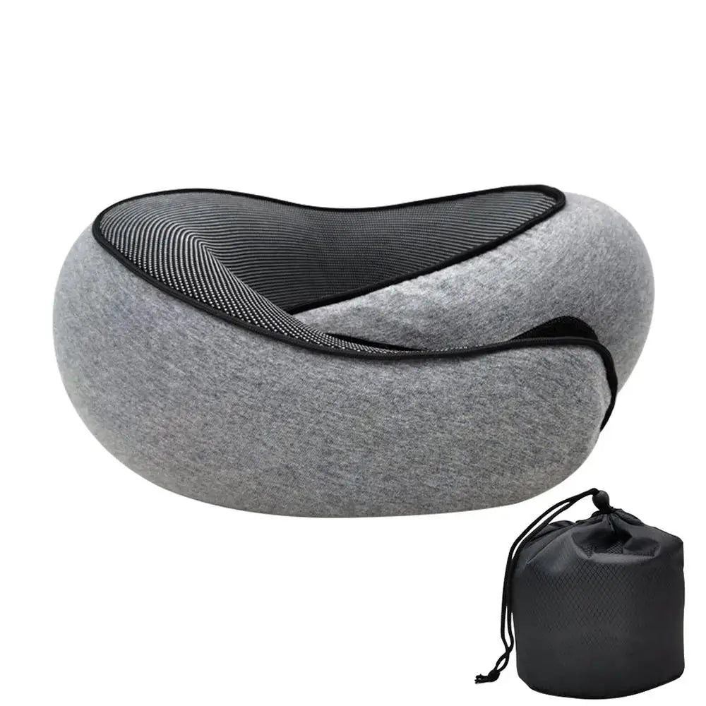 Memory Foam Travel Neck Pillow – U-Shaped Comfort & Support