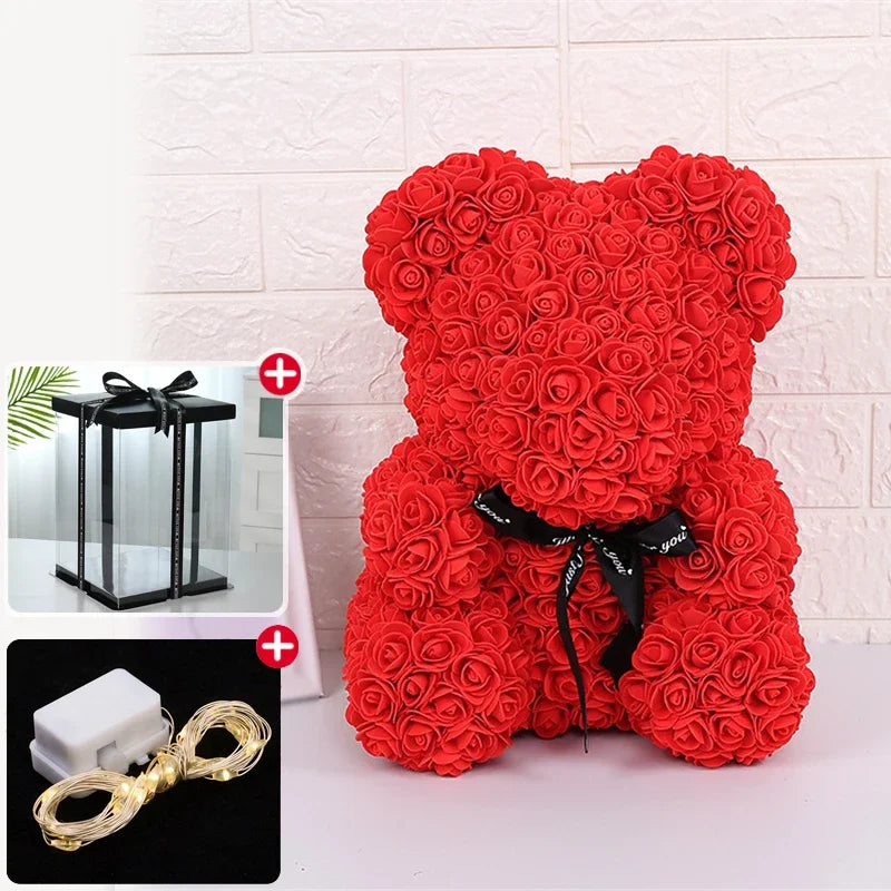 Rose Teddy Bear – Romantic Gift for Valentine's, Birthdays & Weddings