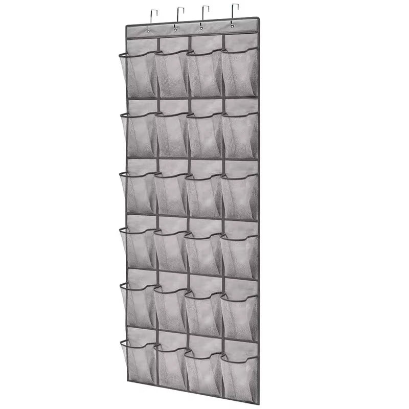 Over-the-Door Shoe Organizer – 24 Pocket Closet Storage