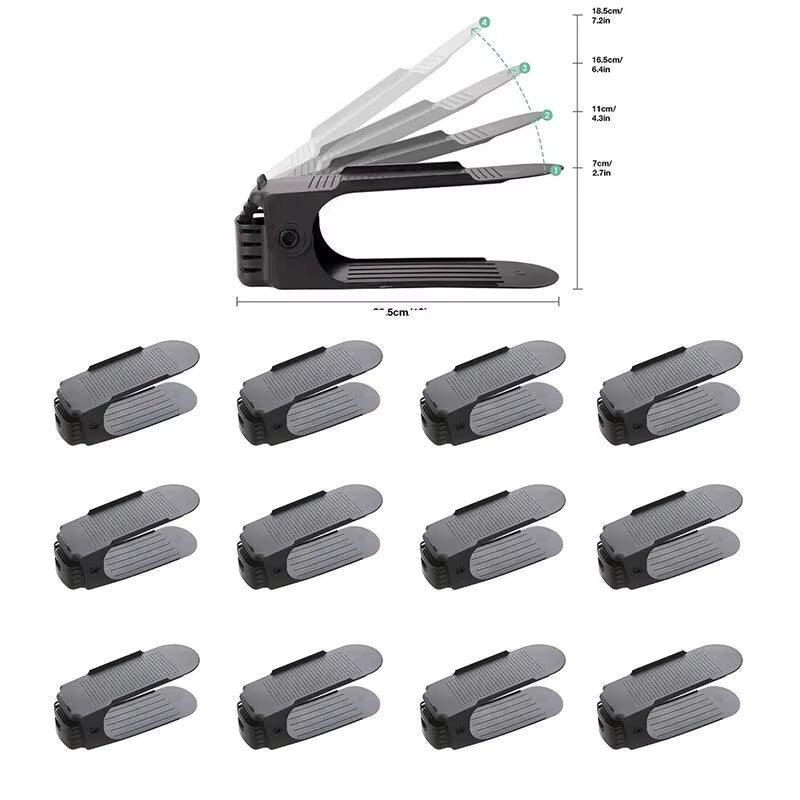 Adjustable Shoe Slots Organizer – Maximize Closet Space