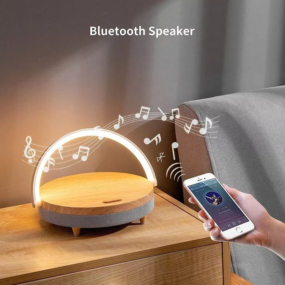 Wireless Charger & Bluetooth Lamp Combo 🌟