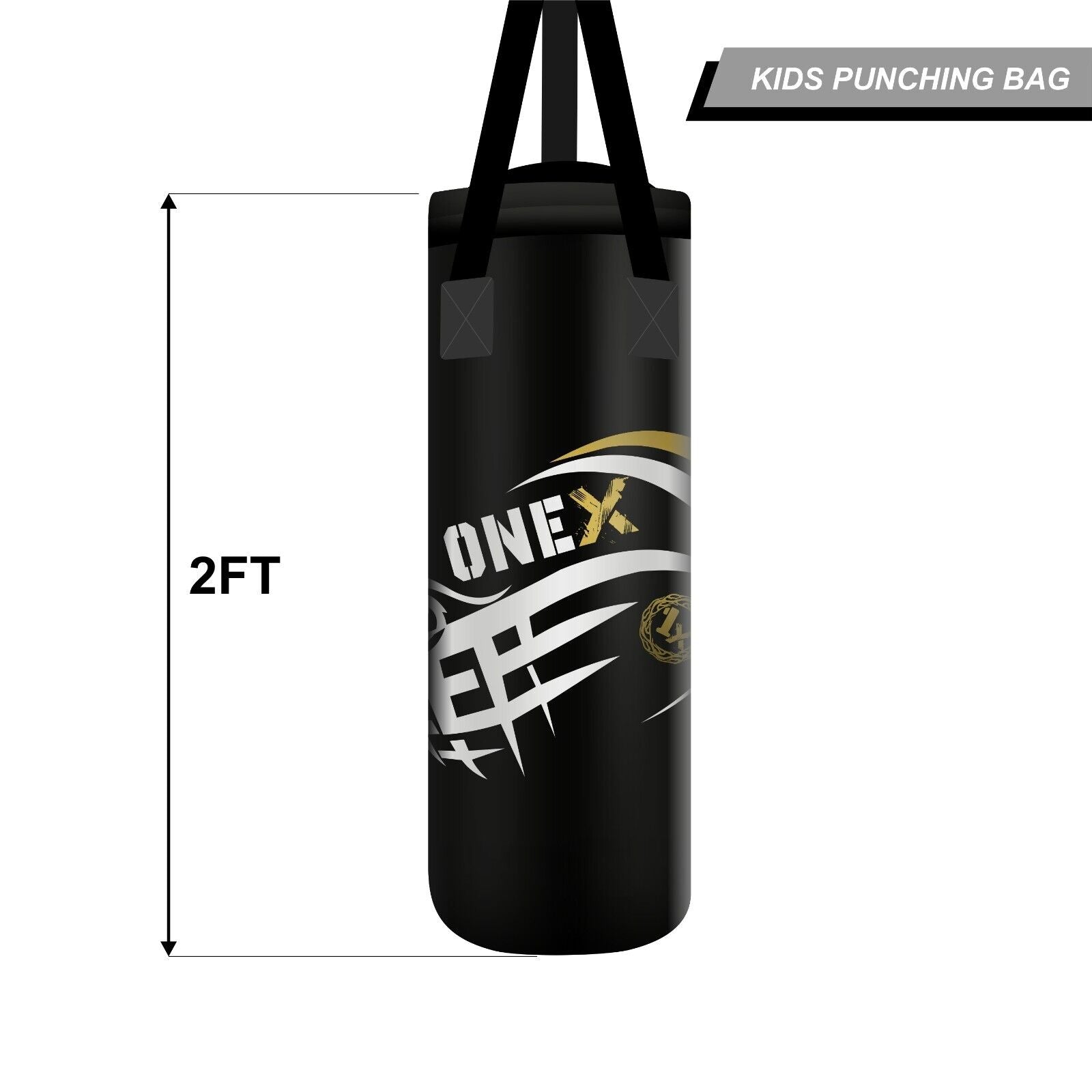 2FT Kids Punch Bag & Boxing Gloves Set - Junior Training for MMA, Kickboxing & Exercise