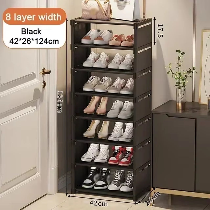 Stackable Multi-Layer Shoe Organizer – Adjustable Space-Saving Shoe Rack