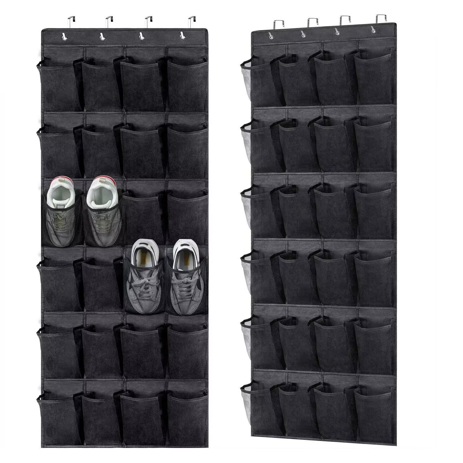 Over-the-Door Shoe Organizer – 24 Pocket Closet Storage