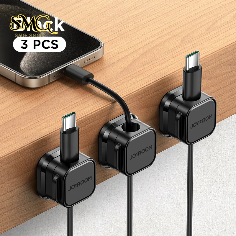 Magnetic Cable Clips - Adjustable Cord Holder & Wire Organizer for Tidy Desks